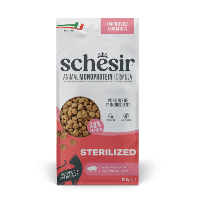 Schesir Cat Dry Sterilized & Light Ricco in Prosciutto