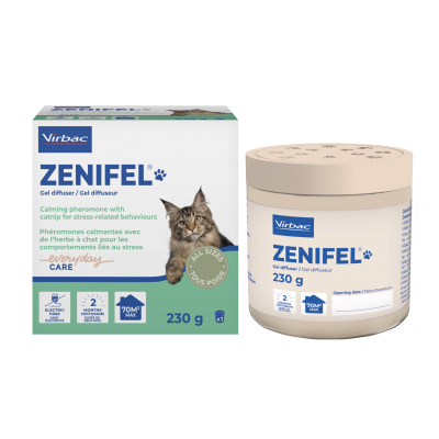 Virbac Zenifel Diffusore in Gel con Feromoni Calmanti per Gatti 230g