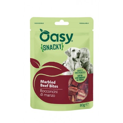 Oasy Dog Snacky Bocconcini di Manzo 80g