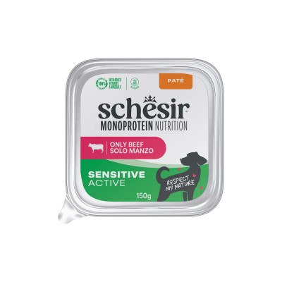 Schesir Dog Monoprotein Sensitive Active Solo Manzo