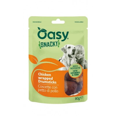 Oasy Dog Snacky Coscette con Petto di Pollo Busta 80g