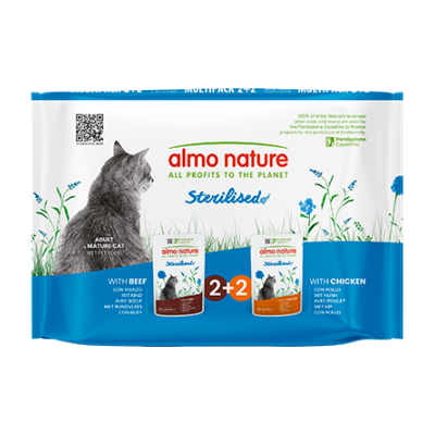 Almo Nature Functional Sterilised Multipack Buste 4x70g